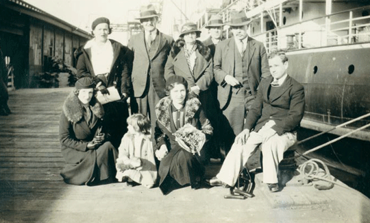 Patrick Duggan Irish migrant with Family c. 1915 Source: Private collection: April Huxley